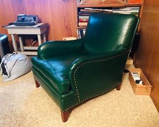 Mid Century Leather Club Chair