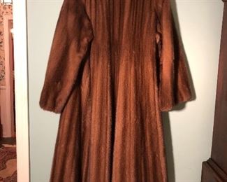 CHRISTIAN DIOR FULL LENGTH FUR COAT