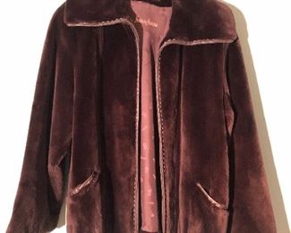 FERAUD WAIST LENGTH FUR COAT