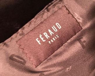 FERAUD WAIST LENGTH FUR COAT