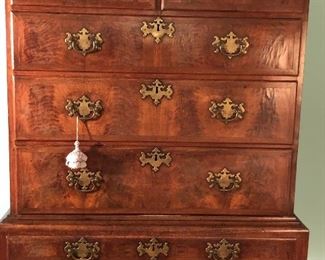 ANTIQUE CHIPPENDALE STYLE HIGHBOY CIRCA LATE 1700'S