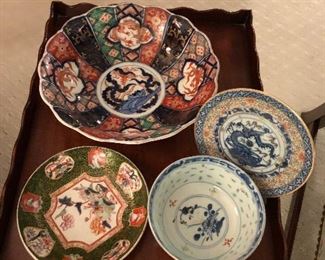 MANY CHINESE IMARI PIECES