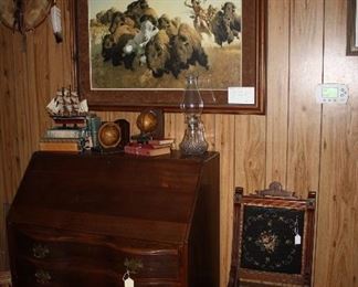 Antique Eastlake drop Front Secretary