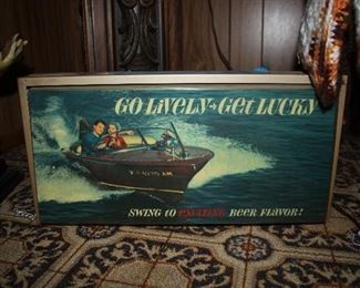 Vintage Lucky Lager Bar Light