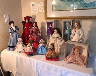 MADAME ALEXANDER "LITTLE WOMEN" DOLLS WITH BOXES.