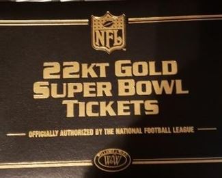 22kt Superbowl tickets 
43 pages