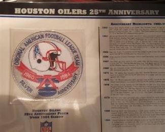 NFL Anniversary patches 
45 patches 