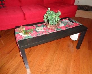 coffee table (we are still decorated for Christmas)
