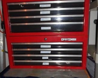 tool chest & tools, lots of stuff in the garage
