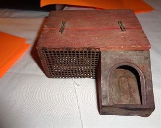vintage wooden mouse trap