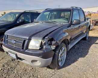 105: 2002 Ford Explorer Sport Trac
Year: 2002
Make: Ford
Model: Explorer Sport Trac
Vehicle Type: Multipurpose Vehicle (MPV)
Mileage: 157,161
Plate: {ENTER PLATE NUMBER HERE}
Body Type: 4 Door Wagon
Trim Level: Premium; Value; Choice
Drive Line: RWD
Engine Type: V6, 4.0L (244 CID); SOHC
Fuel Type: Gasoline
Horsepower: 203-210HP
Transmission:
VIN #: 1FMZU67E12UC04278

DMV fees: $184 and $70 doc fees 
Can non op 