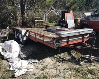  18 foot double axle car hauler 