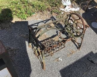  Several sewing machine bases