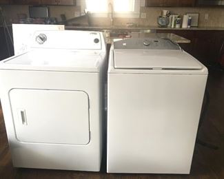 Very nice washer machine and dryer. 