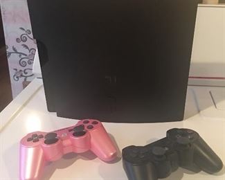 PS3 with 2 remote controls