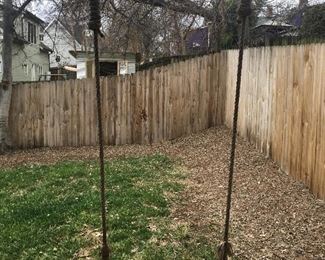 Very solid wooden bottomed swing