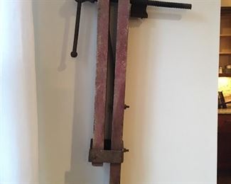 Antique super large vice