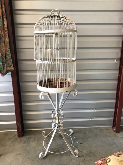 tall domed birdcage (2 pieces)