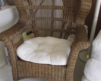 There are a pair of these wonderful wicker chairs