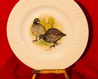 Haviland partridge plate