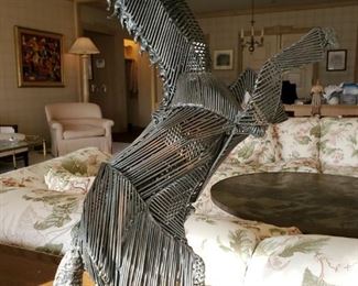 Wire Horse Sculpture 