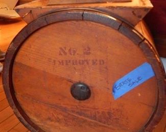 Antique barrel.