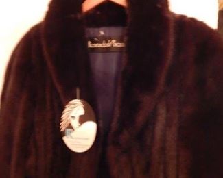 Full length mink coat. Chestnut brown in excellent condition!!!