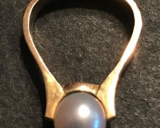 14 kt Gold Pearl Ring $ 98.00