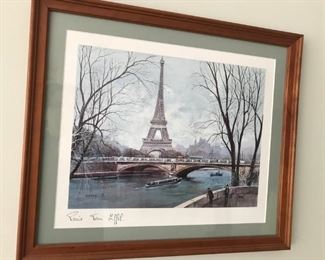 Framed Vintage Paris prints
