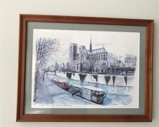 Framed Vintage Paris prints