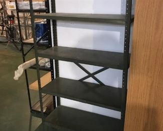Several Metal shelves
