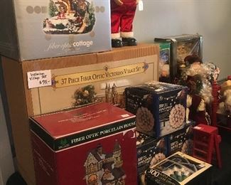 Christmas villages & fiber optics 