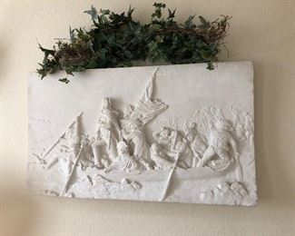 Cyrus Cobb circa 1880 Sculpture Washington crossing Delaware