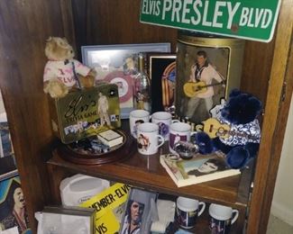 Tons of Elvis memorabilia