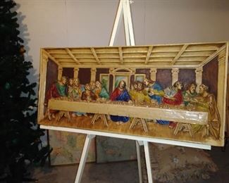Plaster pic of The Last Supper