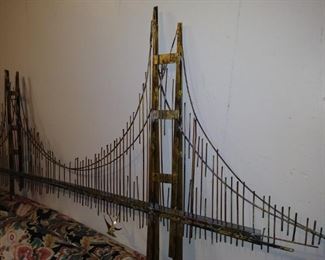 Golden Gate Bridge metal art