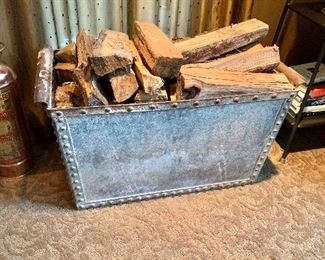Antique metal box / trough