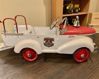 Ford vintage child's fire truck