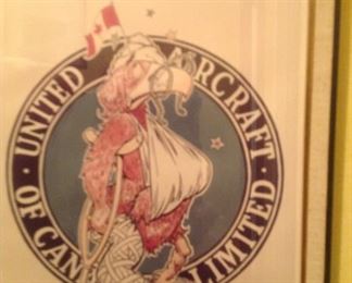 Pratt & Whitney Framed Transportation Collectibles