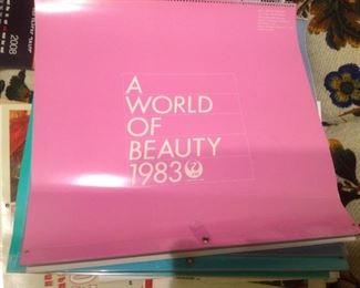 Japan Airline Large 16.5 Calendars A World of Beauty