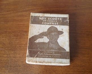 Vintage Original Boy Scout Compass NIB !