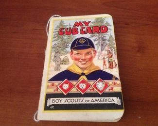 1945 Boy Scout issued Cub Card
