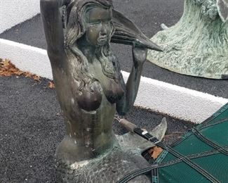Bronze mermaid