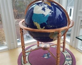Large Geode Globe on stand