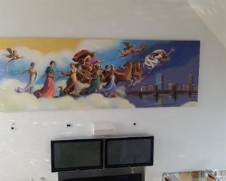 Indoor mural by Ron Dabella
