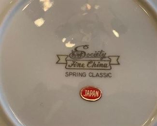 Society Spring Classic dishes - setting for 8 