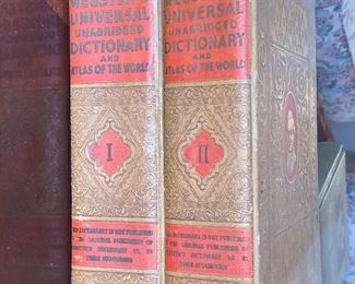 Vtg. Webster's Universal Unabridged Dictionary and Atlas of The World 