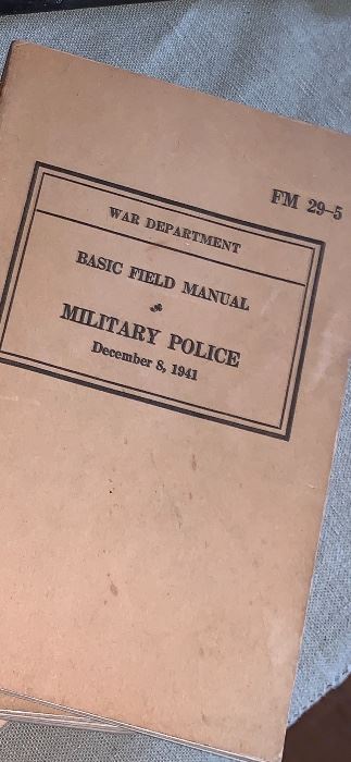 1941 War Department Basic Field Manual - Military Police 