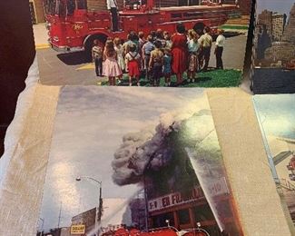 SVE - Picture-Story Study Prints  - Set of 8 Mt Prospect Fire Dept prints 