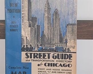 Vtg. Chicago street guide 